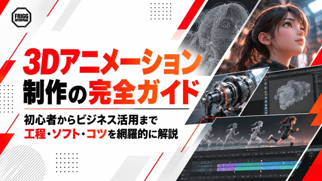 3dアニメーション制作の完全ガイド｜初心者からビジネス活用まで工程・ソフト・コツを網羅的に解説